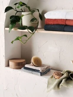 Linen House Aria Cotton/Bamboo Slate Towel Collection 7 Linen House Aria Cotton/Bamboo Slate Towel Collection -Linen House Dreamscape Sales Store lh aw22 aria group twls h1 3