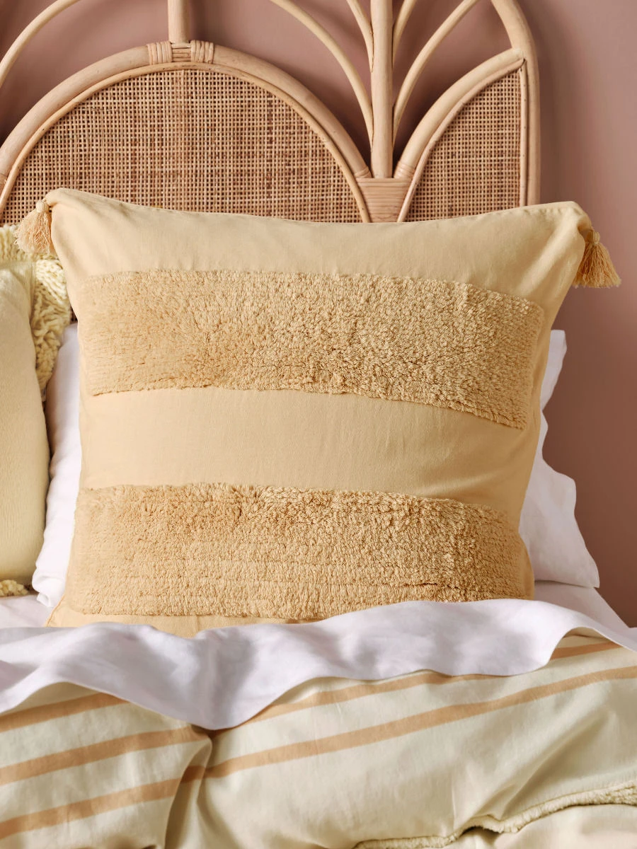 Linen House Briony Lemon European Pillowcase 2 Linen House Briony Lemon European Pillowcase - Image 2