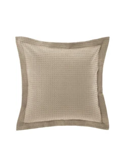 Linen House Deluxe Waffle Tan European Pillowcase