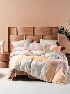 Linen House Eisha Sand European Pillowcase -Linen House Dreamscape Sales Store lh eisha sand qcs h1 1