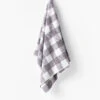Linen House Flinders Check Grey Towel Collection