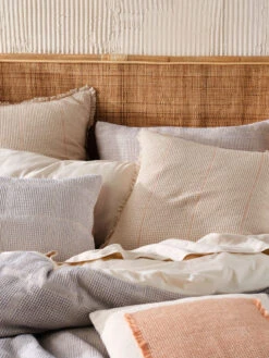 Linen House Galicia Blue-Sand Quilt Cover Set 11 Linen House Galicia Blue-Sand Quilt Cover Set -Linen House Dreamscape Sales Store lh galicia blue sand qcs d3