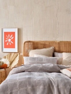 Linen House Galicia Blue-Sand Quilt Cover Set 9 Linen House Galicia Blue-Sand Quilt Cover Set -Linen House Dreamscape Sales Store lh galicia blue sand qcs d4