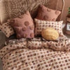 Linen House Haze Pecan Quilt Cover Set