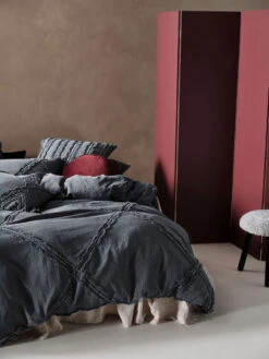 Linen House Heather Slate Quilt Cover Set 9 Linen House Heather Slate Quilt Cover Set -Linen House Dreamscape Sales Store lh heather slate qcs d3