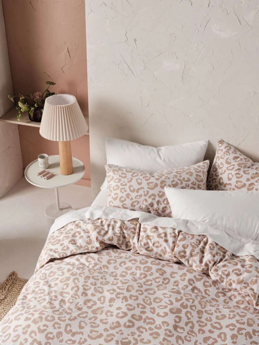 Linen House Koto Flannelette Quilt Cover Set 1 Linen House Koto Flannelette Quilt Cover Set