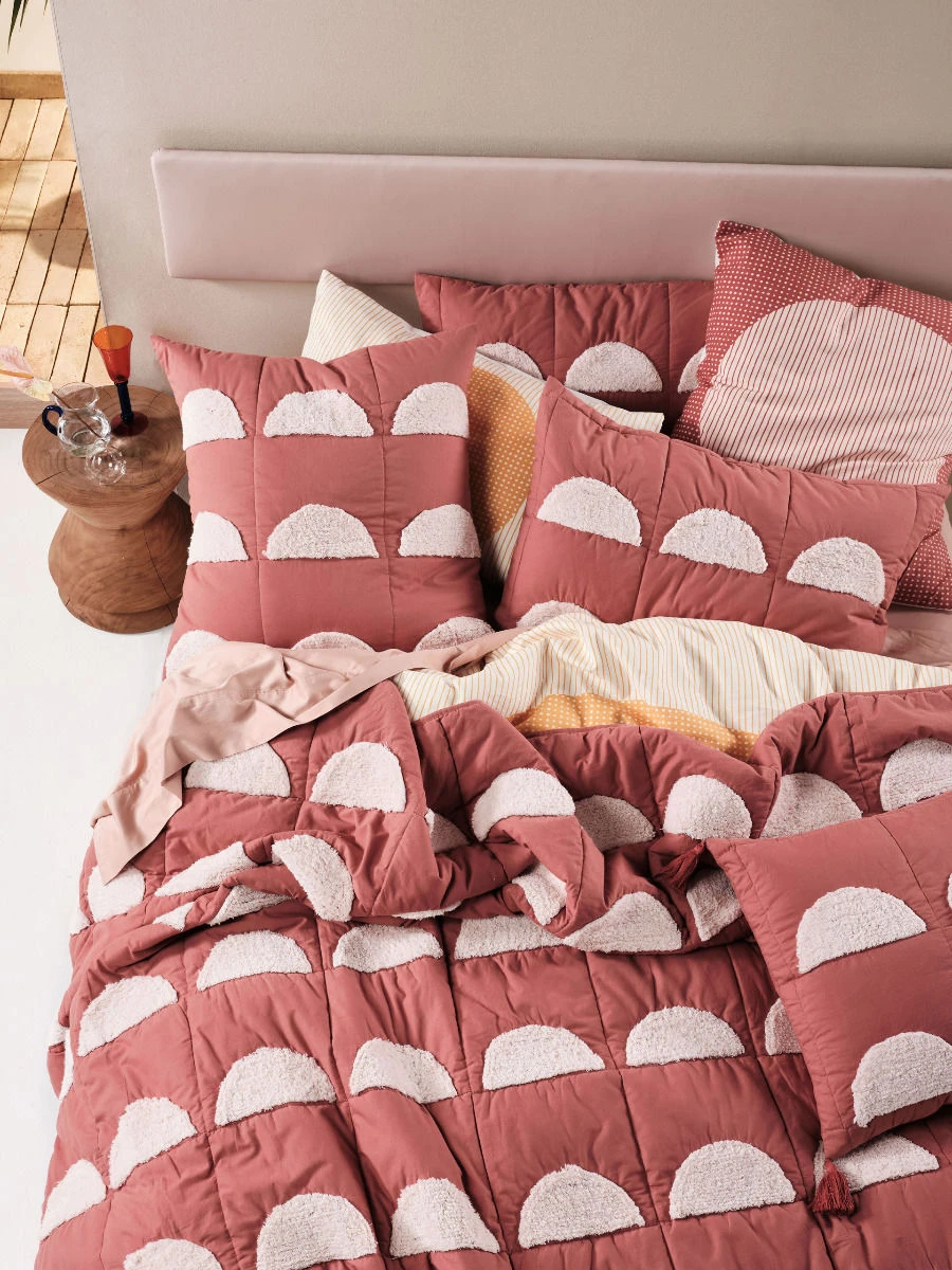 Linen House Moonrise Paprika European Pillowcase 3 Linen House Moonrise Paprika European Pillowcase - Image 3