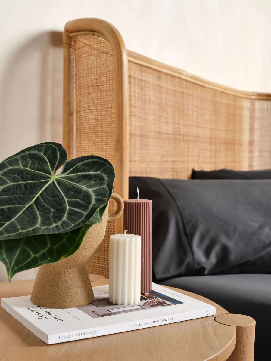 Linen House Nara Charcoal Bamboo Cotton 400TC Sheet Set 3 Linen House Nara Charcoal Bamboo Cotton 400TC Sheet Set - Image 3