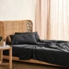 Linen House Nara Charcoal Bamboo Cotton 400TC Sheet Set