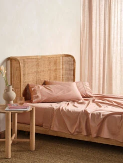 Linen House Nara Clay Bamboo Cotton 400TC Sheet Set