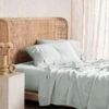 Linen House Nara Sky Bamboo Cotton 400TC Sheet Set