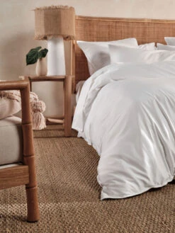 Linen House Nara Bamboo Cotton White Quilt Cover Set 8 Linen House Nara Bamboo Cotton White Quilt Cover Set -Linen House Dreamscape Sales Store lh nara white qcs d1 2