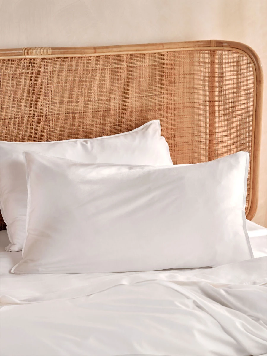 Linen House Nara Bamboo Cotton White Quilt Cover Set 4 Linen House Nara Bamboo Cotton White Quilt Cover Set - Image 4