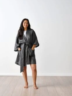 Linen House Nimes Magnet Linen Short Robe