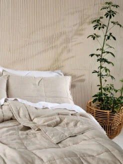 Linen House Nimes Natural Linen Coverlet 12 Linen House Nimes Natural Linen Coverlet -Linen House Dreamscape Sales Store lh nimes natural bcvr d1