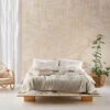 Linen House Nimes Natural Linen Coverlet