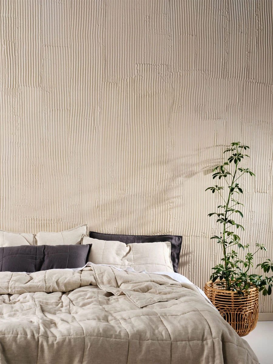 Linen House Nimes Natural Linen Coverlet 6 Linen House Nimes Natural Linen Coverlet - Image 6