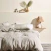 Linen House Nimes Natural Linen Quilt Cover Set