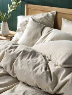 Linen House Nimes Natural Linen Quilt Cover Set -Linen House Dreamscape Sales Store lh nimes natural qcs d1