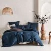 Linen House Nimes Navy Linen Quilt Cover Set