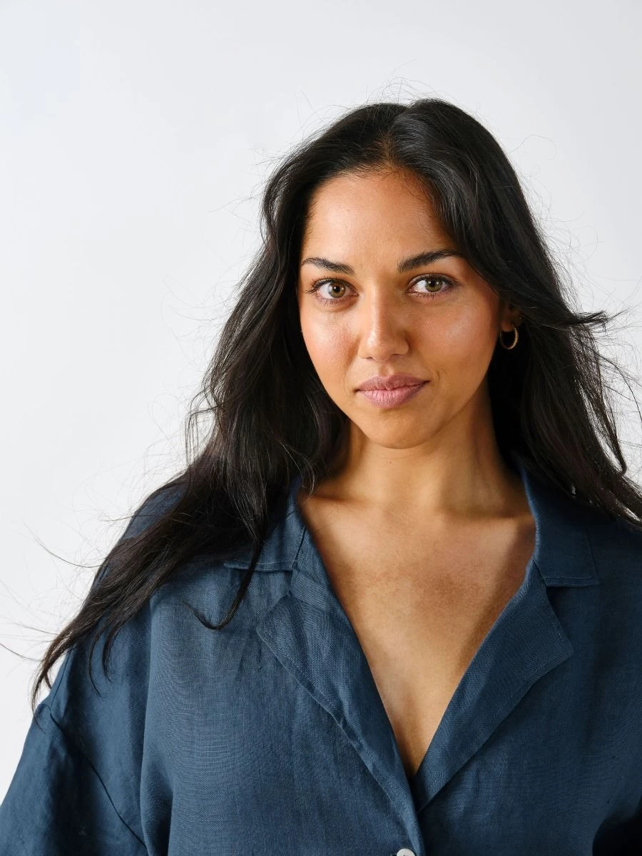 Linen House Nimes Navy Linen Wide-Sleeved Shirt 5 Linen House Nimes Navy Linen Wide-Sleeved Shirt - Image 5