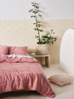 Linen House Nimes Rosette Linen Coverlet 7 Linen House Nimes Rosette Linen Coverlet -Linen House Dreamscape Sales Store lh nimes rosette bdcvr d2