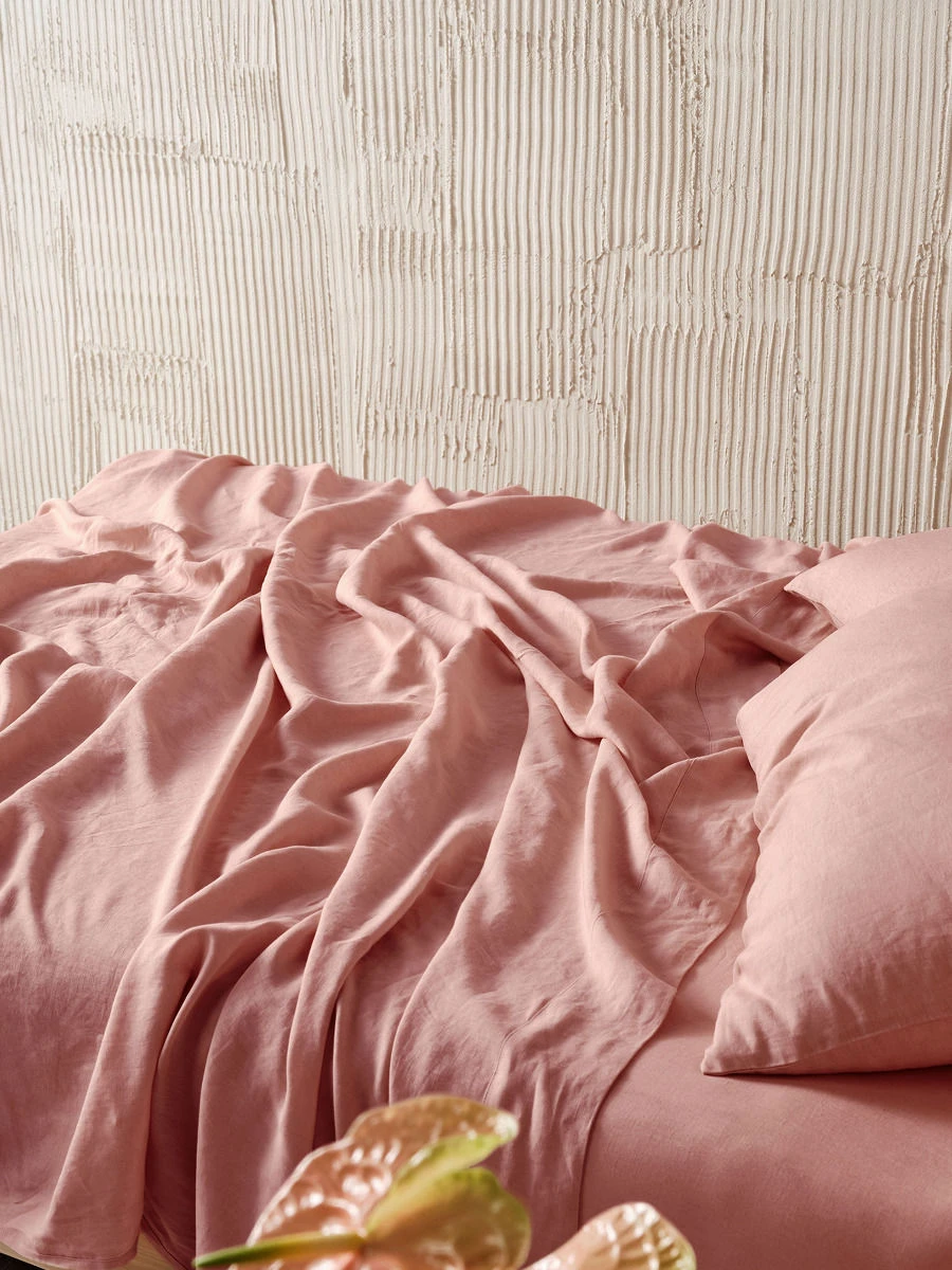 Linen House Pure Linen Rosette Sheet Set 3 Linen House Pure Linen Rosette Sheet Set - Image 3