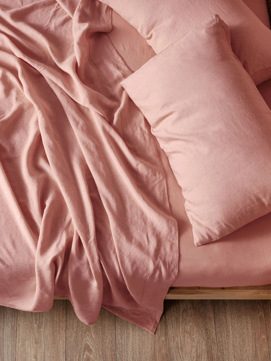 Linen House Pure Linen Rosette Sheet Set 2 Linen House Pure Linen Rosette Sheet Set - Image 2