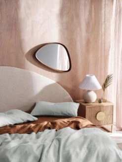 Linen House Nimes Sky Linen Quilt Cover Set -Linen House Dreamscape Sales Store lh nimes sky cinnamon lifestyle qcs h1