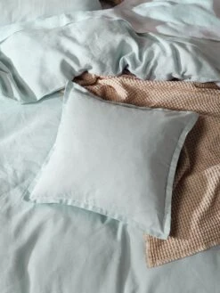 Linen House Nimes Sky Linen Tailored Cushion 48x48cm -Linen House Dreamscape Sales Store lh nimes sky cush 48x48