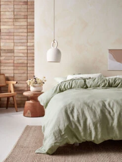 Linen House Nimes Wasabi Linen Quilt Cover Set 19 Linen House Nimes Wasabi Linen Quilt Cover Set -Linen House Dreamscape Sales Store lh nimes wasabi qcs d4