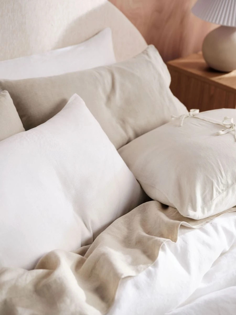 Linen House Nimes White Linen Quilt Cover Set 5 Linen House Nimes White Linen Quilt Cover Set - Image 5