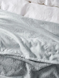 Linen House Sena Silver Blanket -Linen House Dreamscape Sales Store lh sena silver blket d1