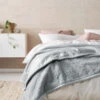 Linen House Sena Silver Blanket