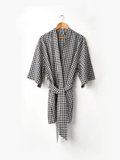 Linen House Springsteen Black Robe -Linen House Dreamscape Sales Store lh springsteen black robe w1