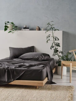 Linen House Tencel 375TC Charcoal Sheet Set