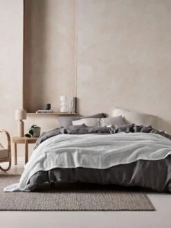 Linen House Waffle White Blanket -Linen House Dreamscape Sales Store lh waffle white trw h2