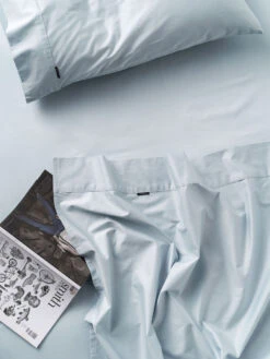 Linen House Winton 300TC Mid-Blue Cotton Percale Sheet Set 5 Linen House Winton 300TC Mid-Blue Cotton Percale Sheet Set -Linen House Dreamscape Sales Store lh winton mid blue ss w1 v2 2