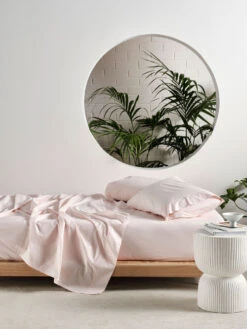 Linen House Winton 300TC Pink Cotton Percale Sheet Set