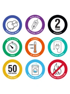 Linen House Electric Blanket - Wool -Linen House Dreamscape Sales Store lh wool electric blanket icons