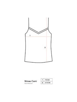 Linen House Nimes Magnet Linen Cami 12 Linen House Nimes Magnet Linen Cami -Linen House Dreamscape Sales Store lhau nimes loungewear diagram cami medium 6