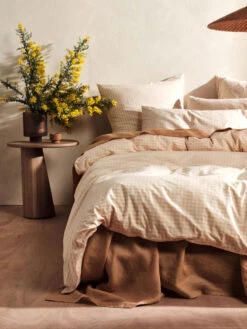 Linen House Springsteen Peach Quilt Cover Set -Linen House Dreamscape Sales Store lhau springsteen peach qcs d1