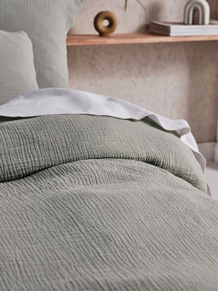 Linen House Elysian Sage Quilt Cover Set 2 Linen House Elysian Sage Quilt Cover Set - Image 2
