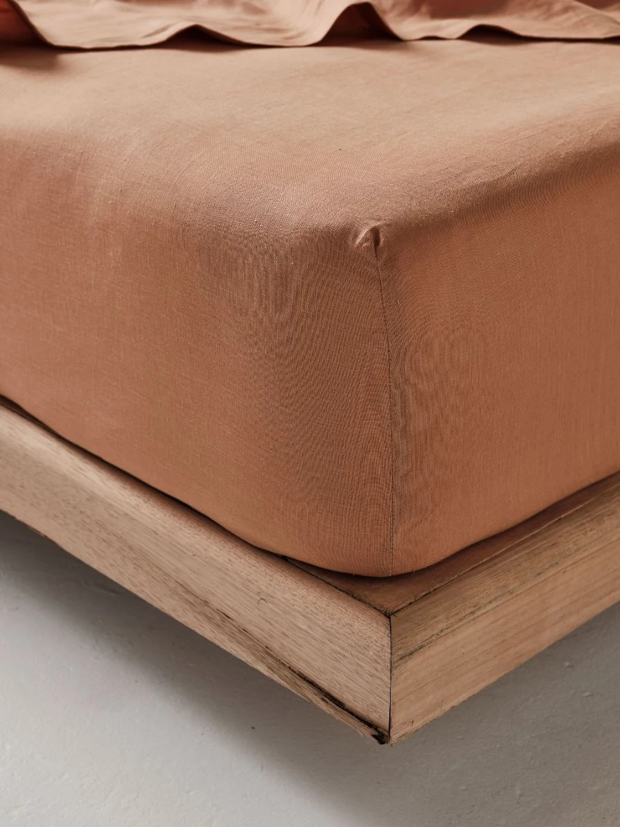 Linen House Pure Linen Clay Sheet Set 4 Linen House Pure Linen Clay Sheet Set - Image 4