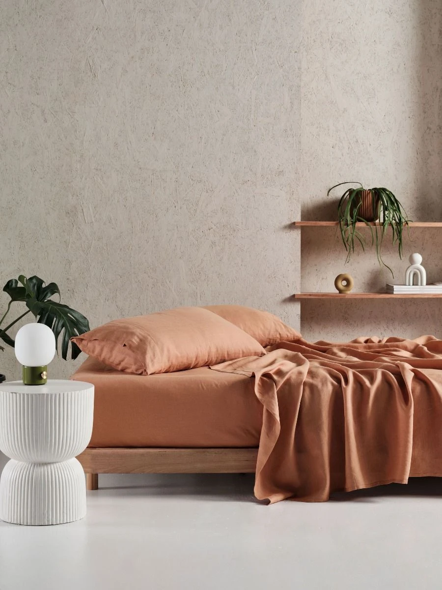 Linen House Pure Linen Clay Sheet Set 1 Linen House Pure Linen Clay Sheet Set