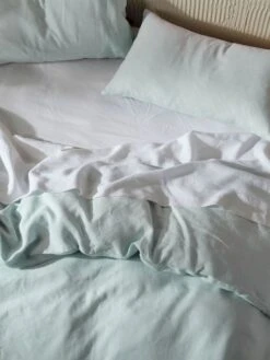 Linen House Nimes Sky Linen Quilt Cover Set -Linen House Dreamscape Sales Store lhau nimes sky qcs d5